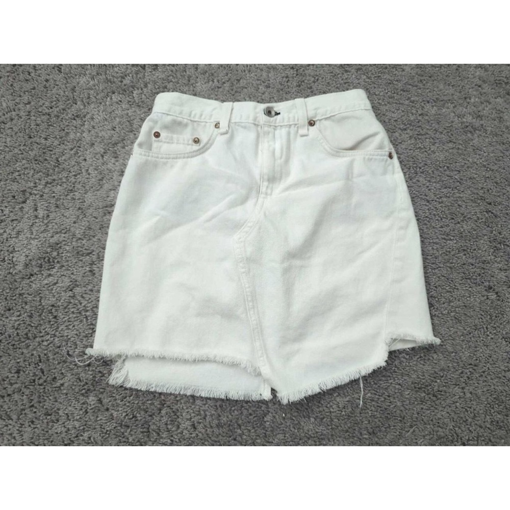 rag & bone White Mini Skirt